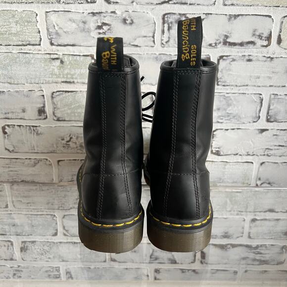 Dr Marten’s Black The Original High Top Boots Size Men’s 7 Woman’s 8 - Picture 3 of 7